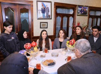 Heydər Əliyev Fondunun vitse-prezidenti Leyla Əliyeva çoban Xanışın ailəsi ilə görüşüb