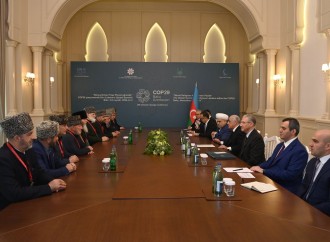 Əli Əsədov Dini Liderlərin Qlobal Sammitinin iştirakçıları ilə görüşlər keçirib