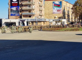 Xankəndidə Zəfər Günü münasibətilə yürüş keçirilir