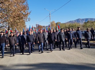 Xankəndidə Zəfər Günü münasibətilə yürüş keçirilir