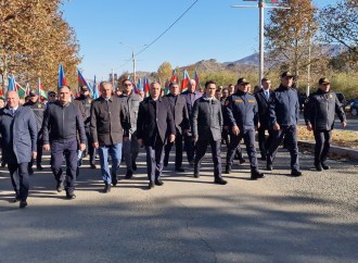 Xankəndidə Zəfər Günü münasibətilə yürüş keçirilir