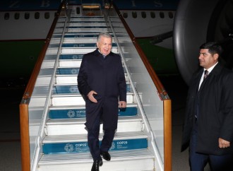 Özbəkistan Prezidenti iqlim sammitində iştirak etmək üçün Azərbaycana gəlib (FOTO)