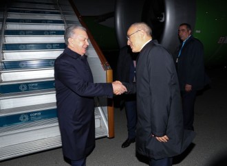 Özbəkistan Prezidenti iqlim sammitində iştirak etmək üçün Azərbaycana gəlib (FOTO)