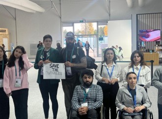 COP29 məkanında dəniz mədənçiliyi və balina ovuna qarşı etiraz aksiyası keçirildi