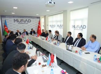 MÜSİAD İdarə Heyətinin üzvü Altuğ Karataş və “MÜSİAD İnvest”in sədri Serhat Kısakürek MÜSİAD Azərbaycan mərkəzini ziyarət edib
