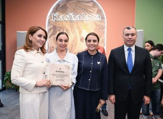 Heydər Əliyev Fondunun vitse-prezidenti Leyla Əliyeva Bakıda ilk inklüziv iaşə obyekti olan “Kaşalata” kafeni ziyarət edib