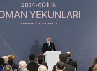 Prezident İlham Əliyev 2024-cü ilin idman yekunlarına həsr olunan mərasimdə iştirak edib