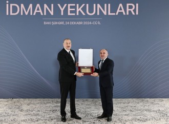 Prezident İlham Əliyev 2024-cü ilin idman yekunlarına həsr olunan mərasimdə iştirak edib