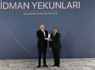 Prezident İlham Əliyev 2024-cü ilin idman yekunlarına həsr olunan mərasimdə iştirak edib