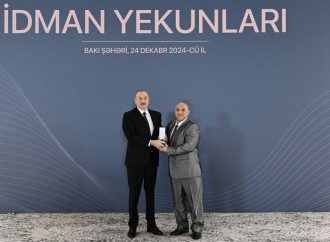 Prezident İlham Əliyev 2024-cü ilin idman yekunlarına həsr olunan mərasimdə iştirak edib