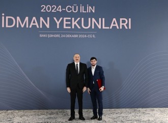 Prezident İlham Əliyev 2024-cü ilin idman yekunlarına həsr olunan mərasimdə iştirak edib
