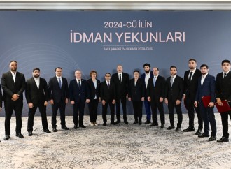 Prezident İlham Əliyev 2024-cü ilin idman yekunlarına həsr olunan mərasimdə iştirak edib