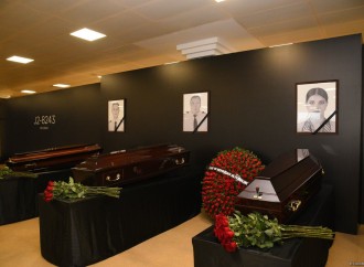 Təyyarə qəzasında həlak olan ekipaj üzvlərinin vida mərasimi keçirilir