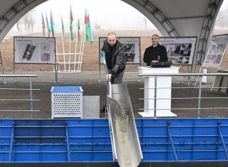 Prezident İlham Əliyev Xankəndidə Zəfər parkının təməlqoyma mərasimində iştirak edib