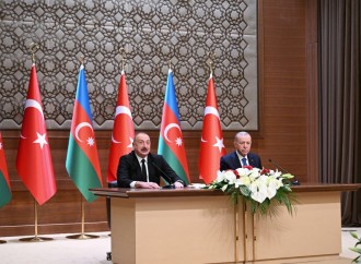 Prezident İlham Əliyev və Rəcəb Tayyib Ərdoğan İqdır-Naxçıvan qaz kəmərinin videobağlantı formatında açılış mərasimində iştirak ediblər