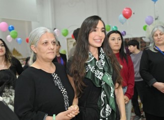 Heydər Əliyev Fondunun vitse-prezidenti Leyla Əliyeva Qubada şəhid övladları ilə birgə Novruz şənliyində iştirak edib