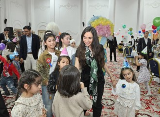 Heydər Əliyev Fondunun vitse-prezidenti Leyla Əliyeva Qubada şəhid övladları ilə birgə Novruz şənliyində iştirak edib