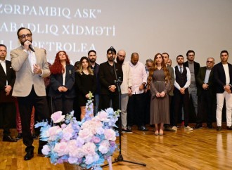 Bakı Media Mərkəzinin prezidenti Arzu Əliyeva Nizami Kino Mərkəzində “Tağıyev: Çar” bədii filminin təqdimat mərasimində iştirak edib