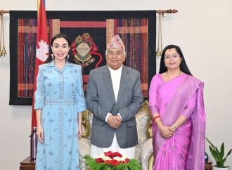 Heydər Əliyev Fondunun vitse-prezidenti Leyla Əliyeva Nepalın Prezidenti Ramçandra Paudellə görüşüb