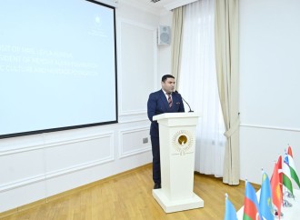 Heydər Əliyev Fondunun vitse-prezidenti Leyla Əliyeva və Bakı Media Mərkəzinin rəhbəri Arzu Əliyeva Türk Mədəniyyəti və İrsi Fondunu ziyarət ediblər