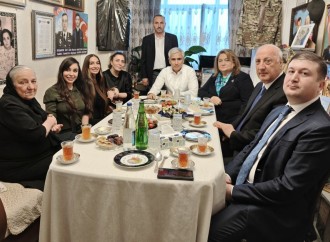 Heydər Əliyev Fondunun vitse-prezidenti Leyla Əliyeva və Arzu Əliyeva Polad Həşimovun evində olublar