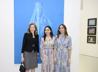 Heydər Əliyev Fondunun vitse-prezidenti Leyla Əliyeva və Arzu Əliyeva Romada MAMA “Ana təbiət” sərgisinin təqdimatında iştirak ediblər