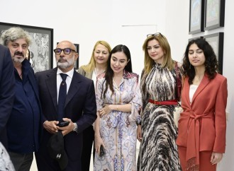 Heydər Əliyev Fondunun vitse-prezidenti Leyla Əliyeva və Arzu Əliyeva Romada MAMA “Ana təbiət” sərgisinin təqdimatında iştirak ediblər