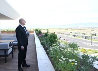 Prezident İlham Əliyev Ağdam Dəmir Yolu və Avtovağzal Kompleksinin açılışında iştirak edib