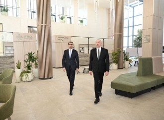 Prezident İlham Əliyev Ağdam Dəmir Yolu və Avtovağzal Kompleksinin açılışında iştirak edib