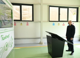 Prezident İlham Əliyev Laçında “Aşağı Malıbəyli” və “Mirik” su elektrik stansiyalarının açılışında iştirak edib