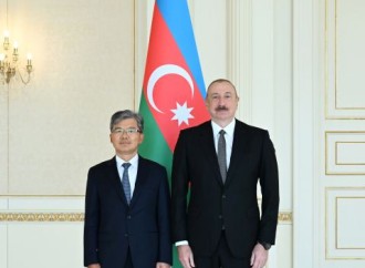 Prezident İlham Əliyev Koreya Respublikasının Azərbaycanda yeni təyin olunmuş səfirinin etimadnaməsini qəbul edib