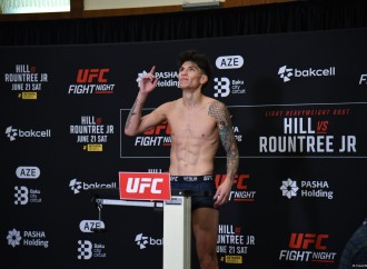 Bakıda "UFC Fight Night" iştirakçılarının rəsmi çəki mərasimi keçirilib