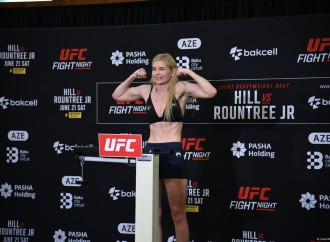 Bakıda "UFC Fight Night" iştirakçılarının rəsmi çəki mərasimi keçirilib