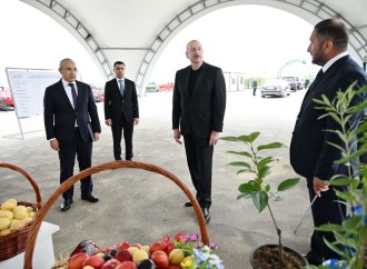 Prezident İlham Əliyev Yevlax pilot aqroparkının açılışında iştirak edib