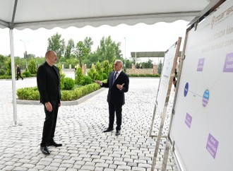 Prezident İlham Əliyev Yevlaxda Mərkəzi Aran Regional SCADA İdarəetmə Mərkəzinin açılışında iştirak edib