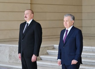 Bakıda Özbəkistan Prezidenti Şavkat Mirziyoyevin rəsmi qarşılanma mərasimi keçirilib