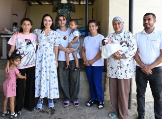Heydər Əliyev Fondunun vitse-prezidenti Leyla Əliyeva Şamaxıda inşa olunan körpələr evi-uşaq bağçalarının açılışında iştirak edib