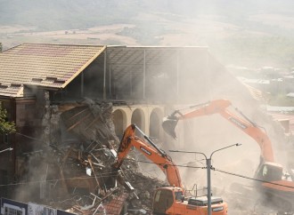 Xankəndidə qondarma rejimin “XİN”inin binasının söküntüsünə başlanılıb