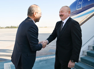 Prezident İlham Əliyev Özbəkistana səfərə gəlib