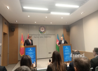 Bakıda Azərbaycan və Monteneqro xarici işlər nazirlərinin mətbuat konfransı keçirilir