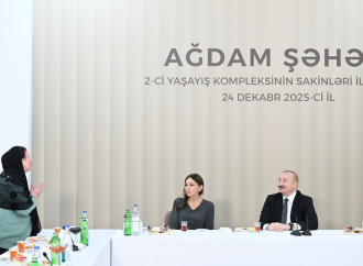 Prezident İlham Əliyev və Birinci xanım Mehriban Əliyeva Ağdamda 2-ci yaşayış kompleksinin açılışında iştirak edib və sakinlərlə görüşüblər