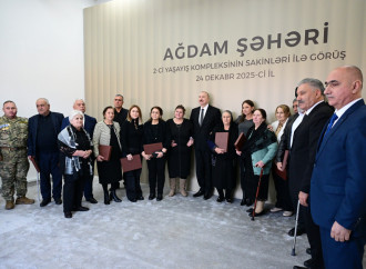 Prezident İlham Əliyev və Birinci xanım Mehriban Əliyeva Ağdamda 2-ci yaşayış kompleksinin açılışında iştirak edib və sakinlərlə görüşüblər