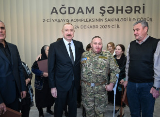 Prezident İlham Əliyev və Birinci xanım Mehriban Əliyeva Ağdamda 2-ci yaşayış kompleksinin açılışında iştirak edib və sakinlərlə görüşüblər