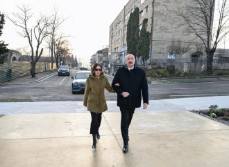 Prezident İlham Əliyev və Birinci xanım Mehriban Əliyeva Xankəndi şəhərində Zəfər parkının açılışında iştirak ediblər