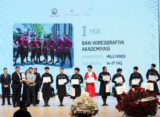 Leyla Əliyeva və Alena Əliyeva Uşaq İncəsənət Festivalının yekun mükafatlandırma mərasimində iştirak ediblər