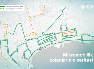 Paytaxtda mikromobillik şəbəkəsinin uzunluğu 50 kilometrə çatdırılıb