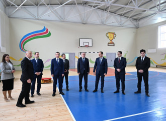 Ucarda Heydər Əliyev Fondunun təşəbbüsü ilə inşa olunan məktəb istifadəyə verilib