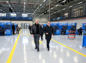 Prezident İlham Əliyev Tərtər elektromexanika zavodunun yenidənqurmadan sonra açılışında iştirak edib