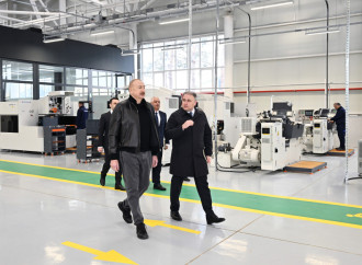 Prezident İlham Əliyev Tərtər elektromexanika zavodunun yenidənqurmadan sonra açılışında iştirak edib