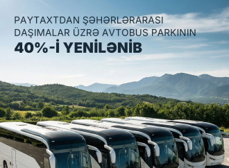 Paytaxtdan şəhərlərarası daşımalar üzrə avtobus parkının 40%-i yenilənib